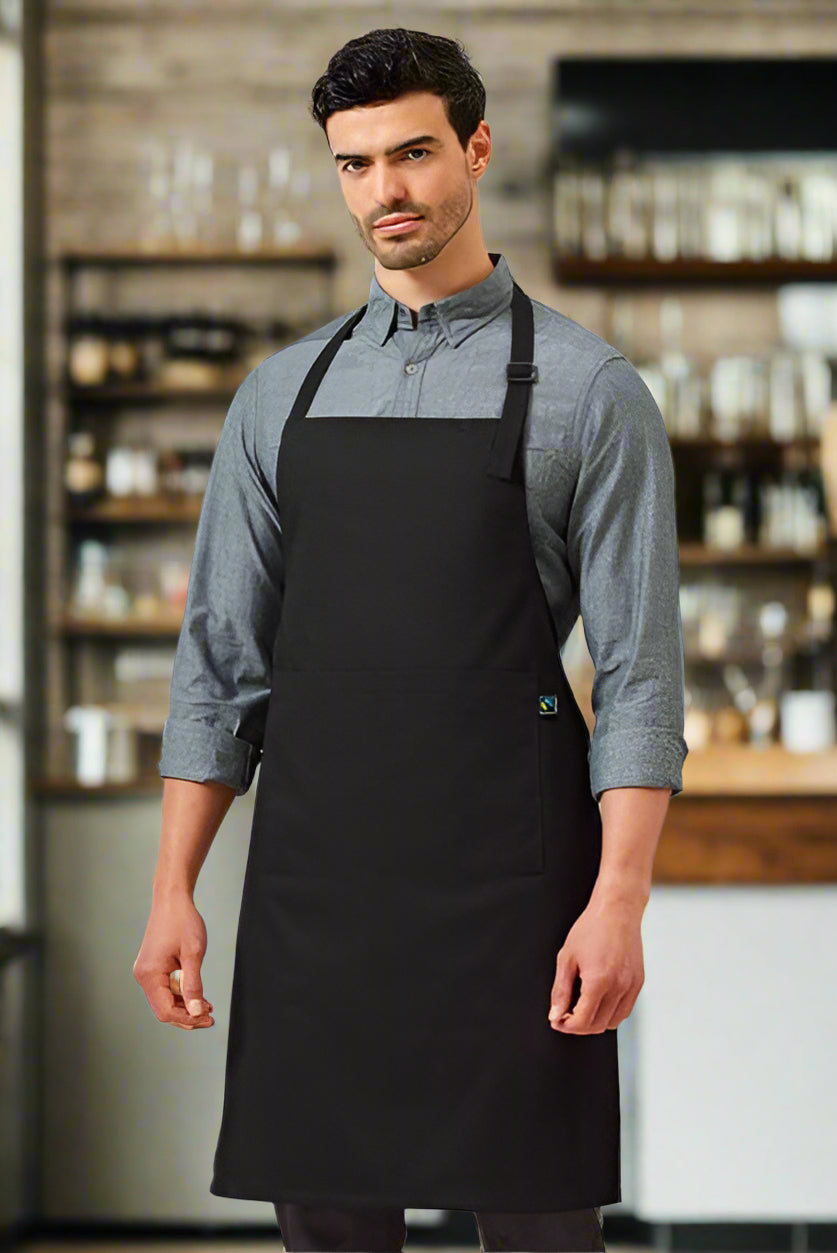 PR112: Fairtrade Cotton Bib Apron Aprons Premier