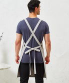 PR129: Cross Back Barista Bib Apron Aprons Premier