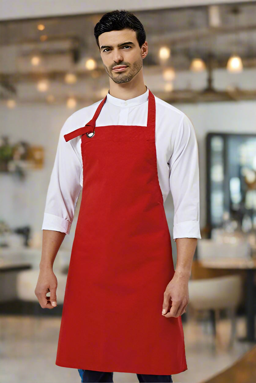 PR130: Heavy Cotton Canvas Bib Apron Aprons Premier