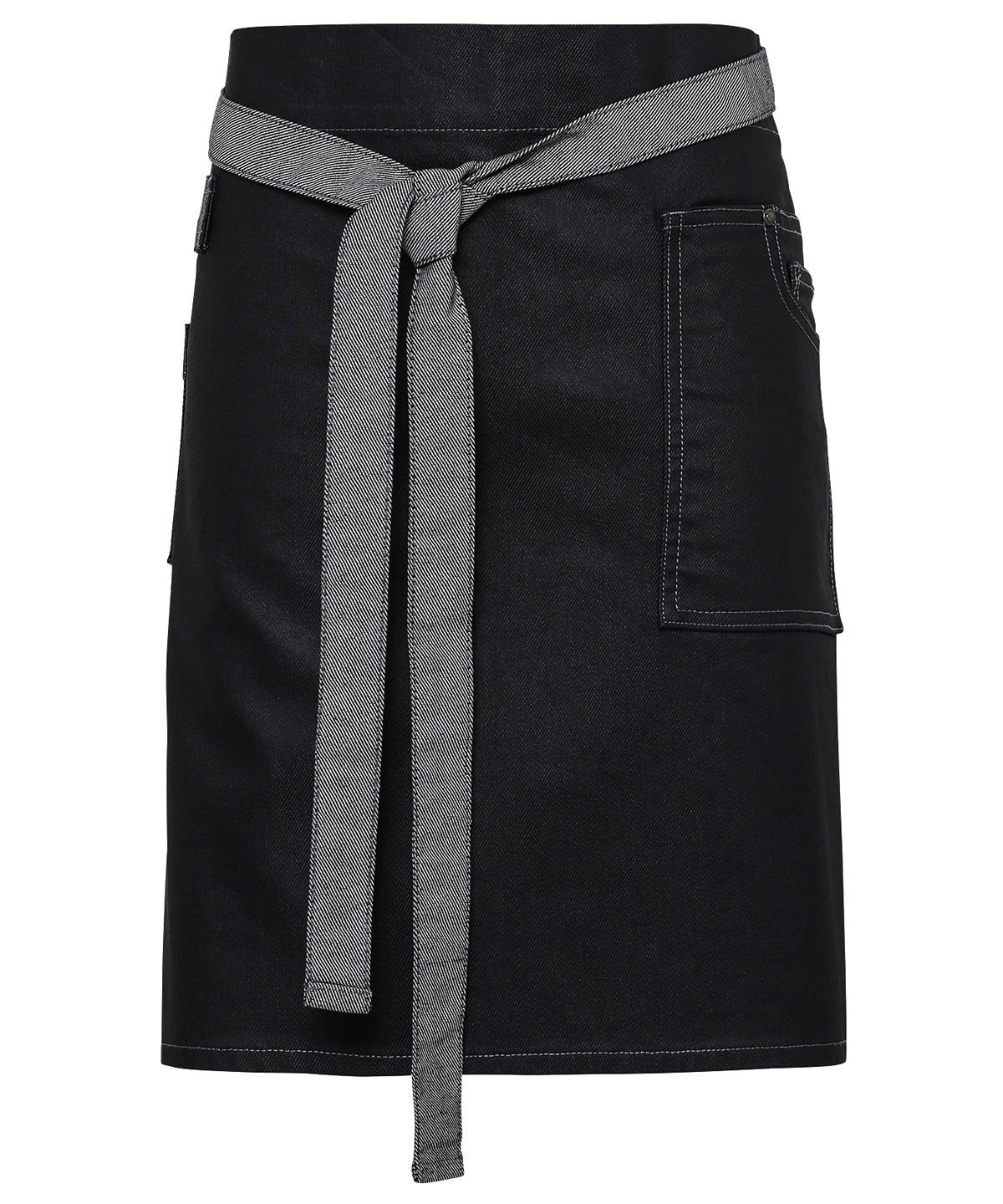 PR135: Waxed-look Denim Waist Apron Aprons Premier