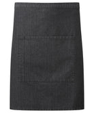 PR141: Mid-length Pocket Apron Aprons Premier Black Denim Regular