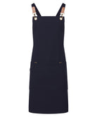 PR182: Clip N Clasp Cross-Back Bib Apron Aprons Premier Navy One Size