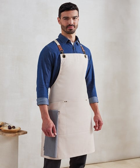 PR182: Clip N Clasp Cross-Back Bib Apron Aprons Premier