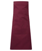PR190: Customisable Apron Aprons Premier Burgundy Regular
