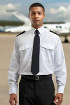 PR210: Long Sleeve Mens Pilot Shirt Mens Long Sleeve Shirts Premier