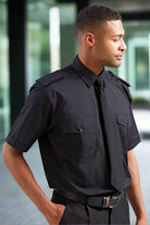 PR212: Mens Short Sleeve Pilot Shirt Mens Short Sleeve Shirts Premier