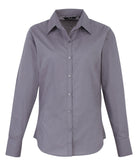 PR300: Ladies Long Sleeve Poplin Shirt Womens Long Sleeve Shirts Premier