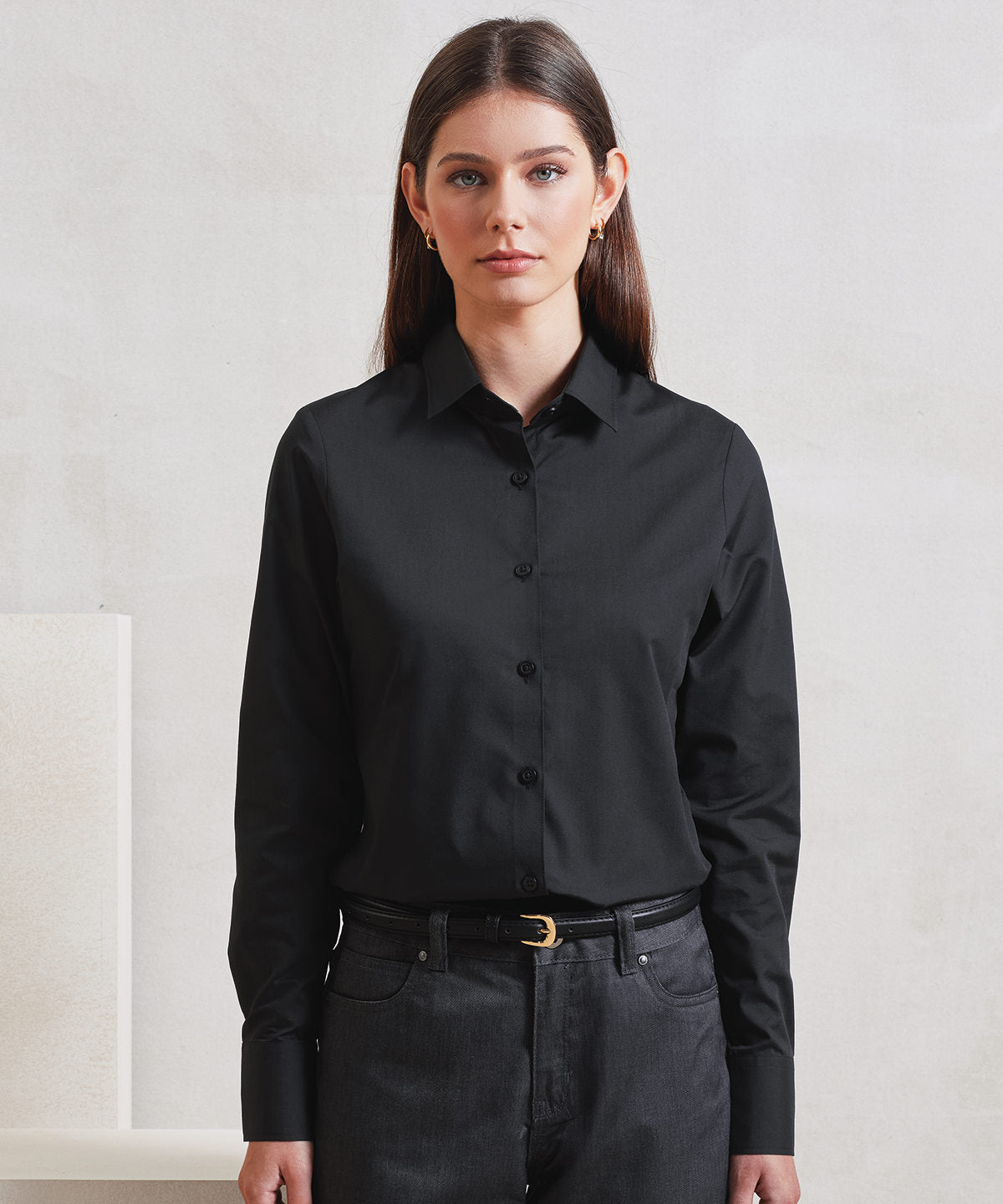 PR303: Women's Long Sleeve 'Recyclight' Shirt Womens Long Sleeve Shirts Premier