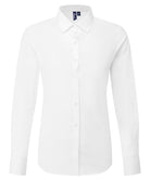 PR303: Women's Long Sleeve 'Recyclight' Shirt Womens Long Sleeve Shirts Premier White XS