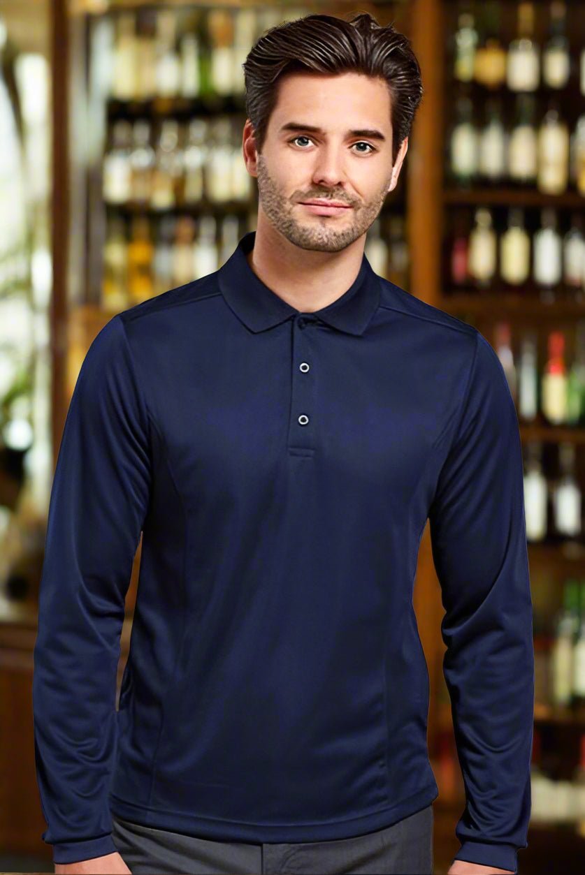 PR617: Long Sleeve Mens Pique Polo Mens Polos Premier