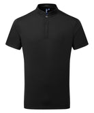 PR646: Coolchecker Short Sleeve Chefs Shirt Chefs Jacket Premier Black XS