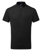 PR646: Coolchecker Short Sleeve Chefs Shirt Chefs Jacket Premier Black XS