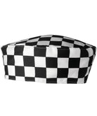 PR653: Chefs Skull Cap Chefs Hat Premier Black/White