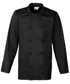 PR661: Long Sleeve Chefs Jacket Chefs Jacket Premier Black XS