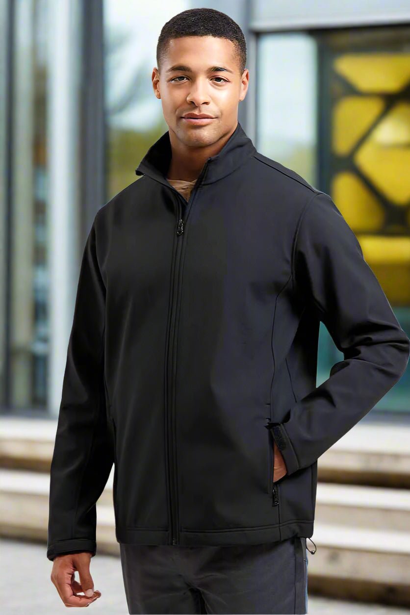 PR810: Windchecker Mens Softshell Jacket Mens Softshell Jackets Premier Black S