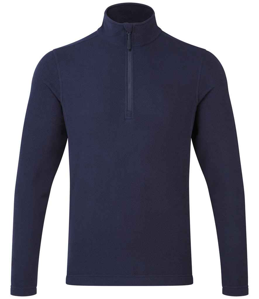 PR831: Unisex 1/4 Zip Microfleece Mens Fleeces Premier Navy XS