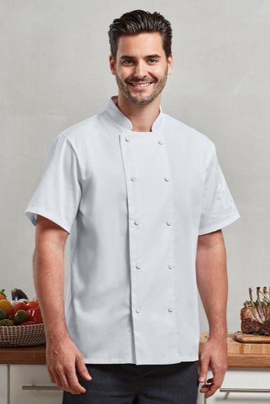 PR902: Short Sleeve Chefs Jacket Chefs Jacket Premier