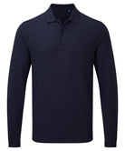 PR997: Unisex Long Sleeve Workwear Polo Mens Polos Premier Navy S
