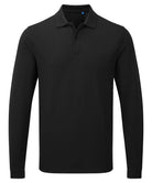 PR997: Unisex Long Sleeve Workwear Polo Mens Polos Premier Black S