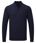 PR997: Unisex Long Sleeve Workwear Polo Mens Polos Premier Navy S