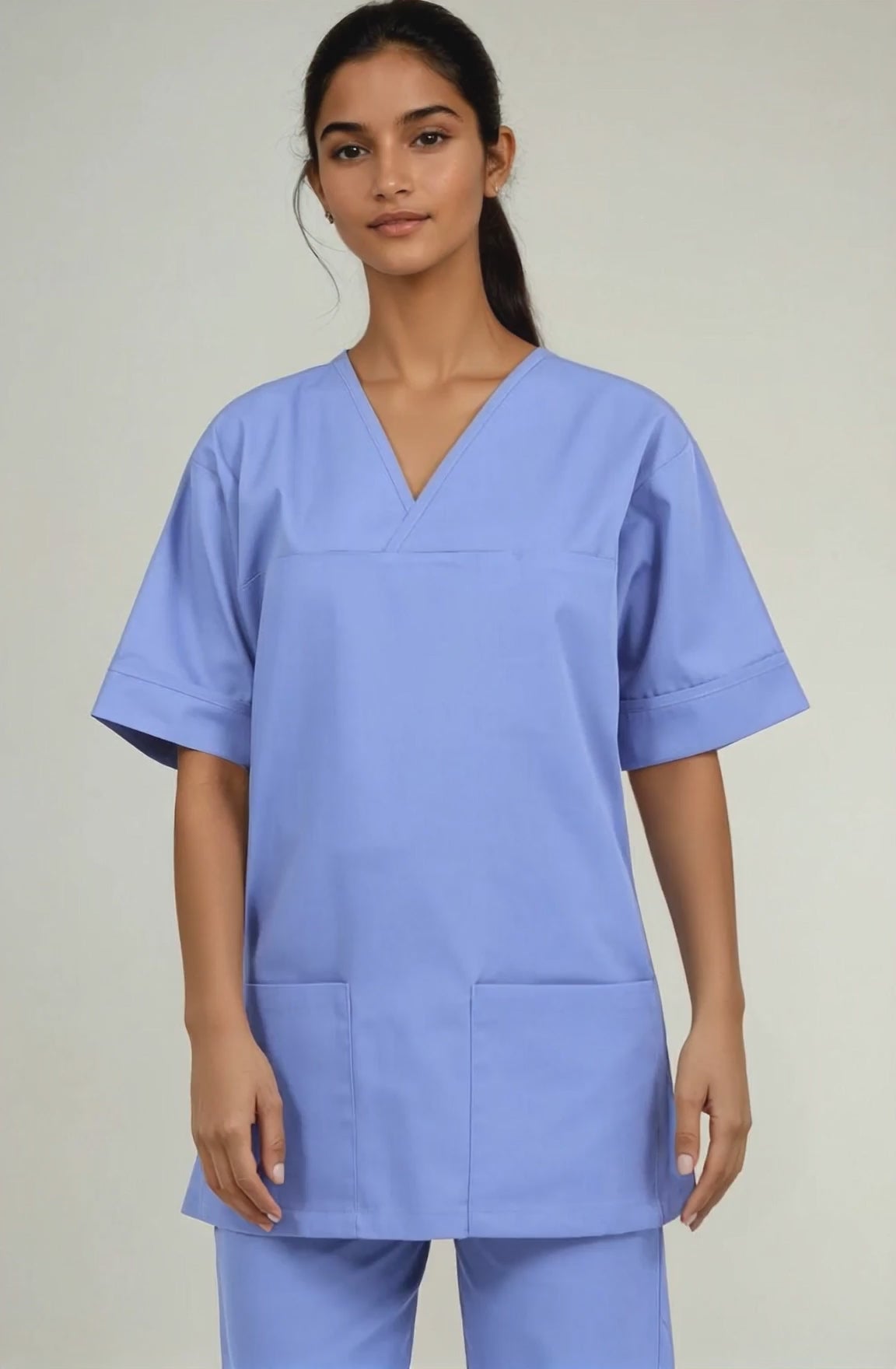 NSTP Unisex Smart Scrub Tunic Unisex Scrub Top Behrens