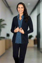 Rachel Ladies Ribbed Cardigan Womens Knitwear Vortex Designs