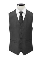 Ritz Men's Waistcoat Mens Waistcoat Clubclass Charcoal 34