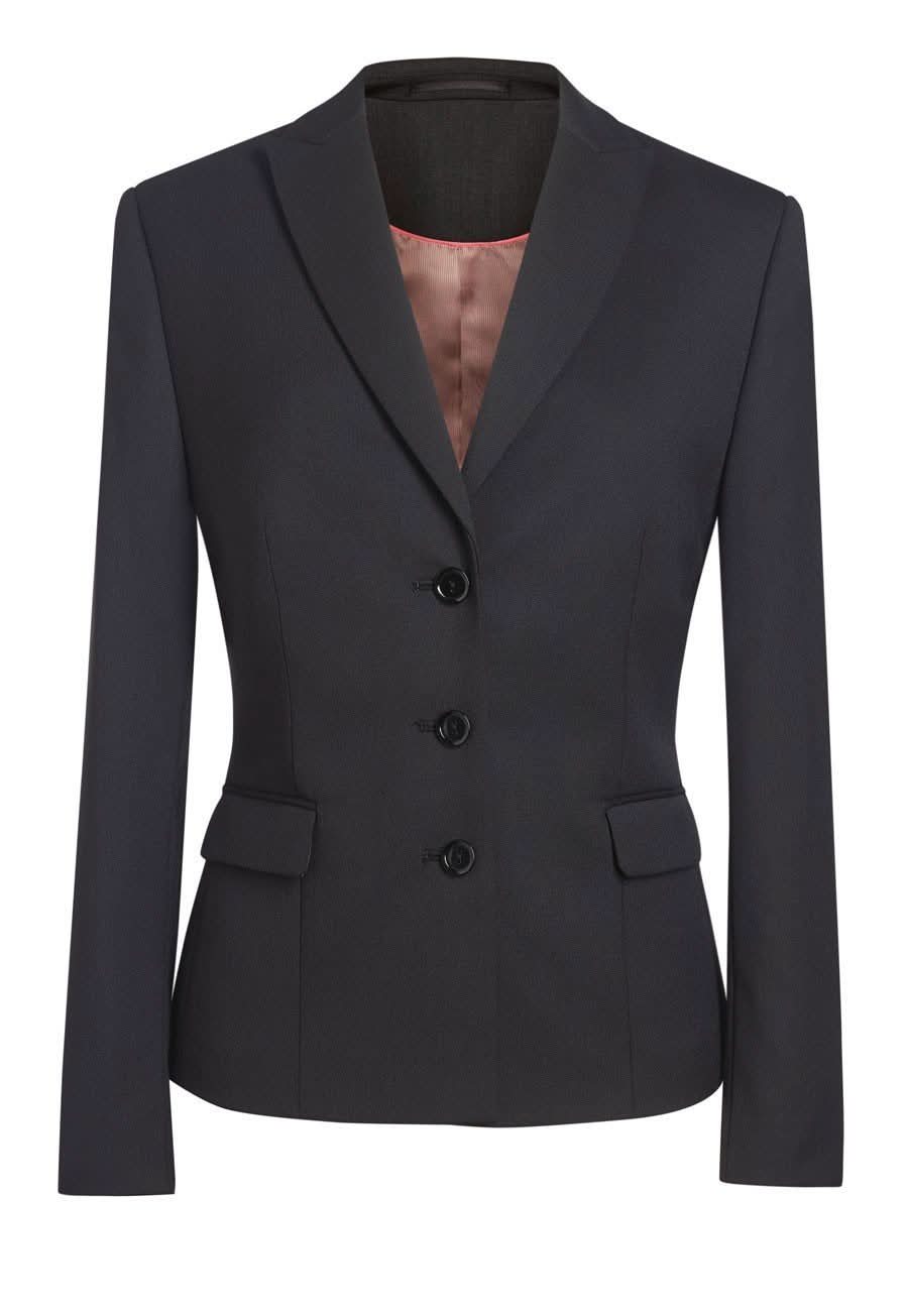 Ritz Women's Tailored Fit Suit Jacket Ladies Suit Jacket Brook Taverner Black 6 Short