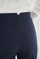 Rosalind Women's High Waist Suit Trouser Ladies Suit Trouser Brook Taverner Navy Pindot 6 Short (27")