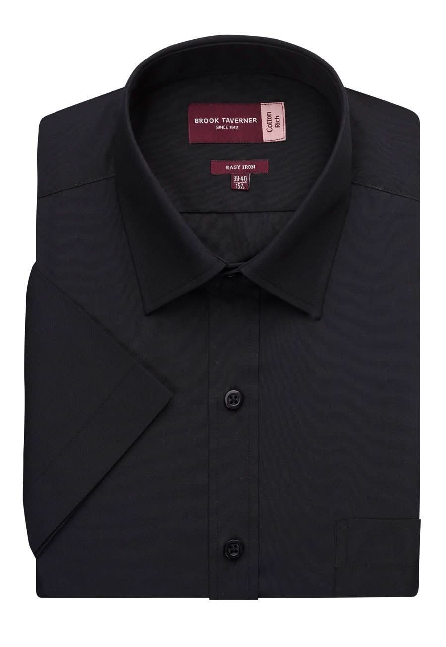 Rosello Mens Classic Fit Shirt Mens Short Sleeve Shirts Brook Taverner