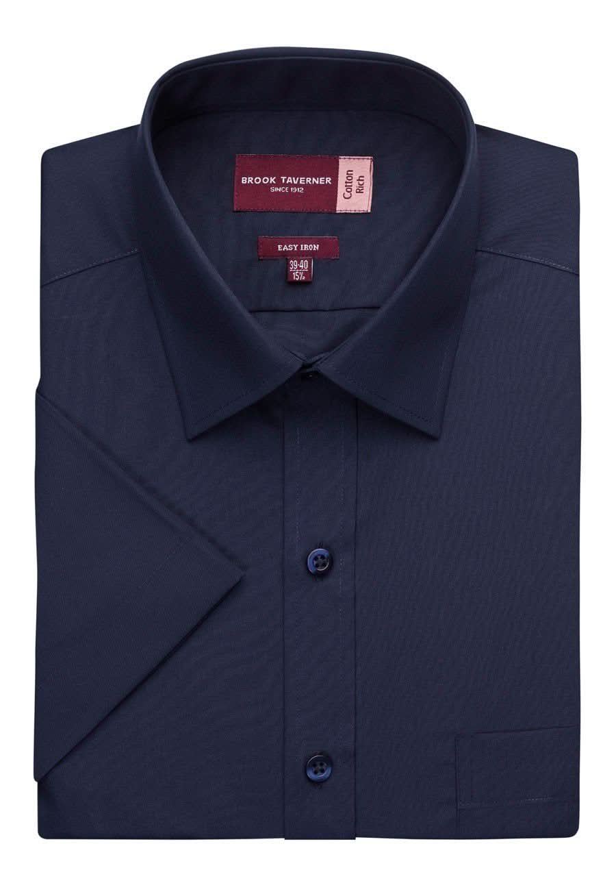 Rosello Mens Classic Fit Shirt Mens Short Sleeve Shirts Brook Taverner