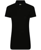 RX01F: Ladies Pro Work Polo Shirt Workwear ProRTX Black XS