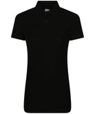 RX01F: Ladies Pro Work Polo Shirt Workwear ProRTX Black XS