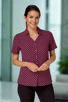 Sarah Ladies Office Blouse Blouses Vortex Designs Red 6