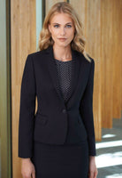 Saturn Women's Tailored Fit Suit Jacket Ladies Suit Jacket Brook Taverner Black 4 Regular