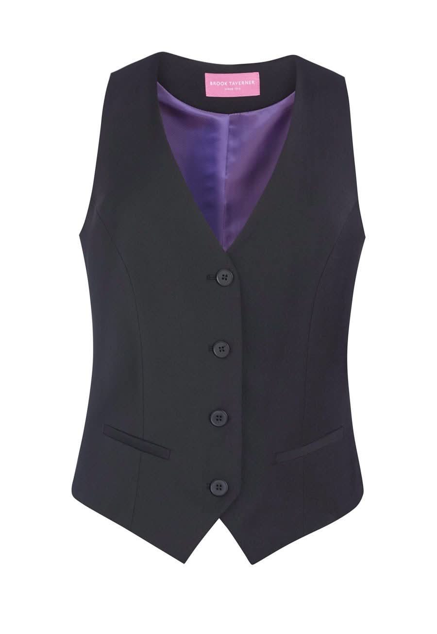 Scapoli Women's Waistcoat Ladies Waistcoat Brook Taverner Charcoal 6
