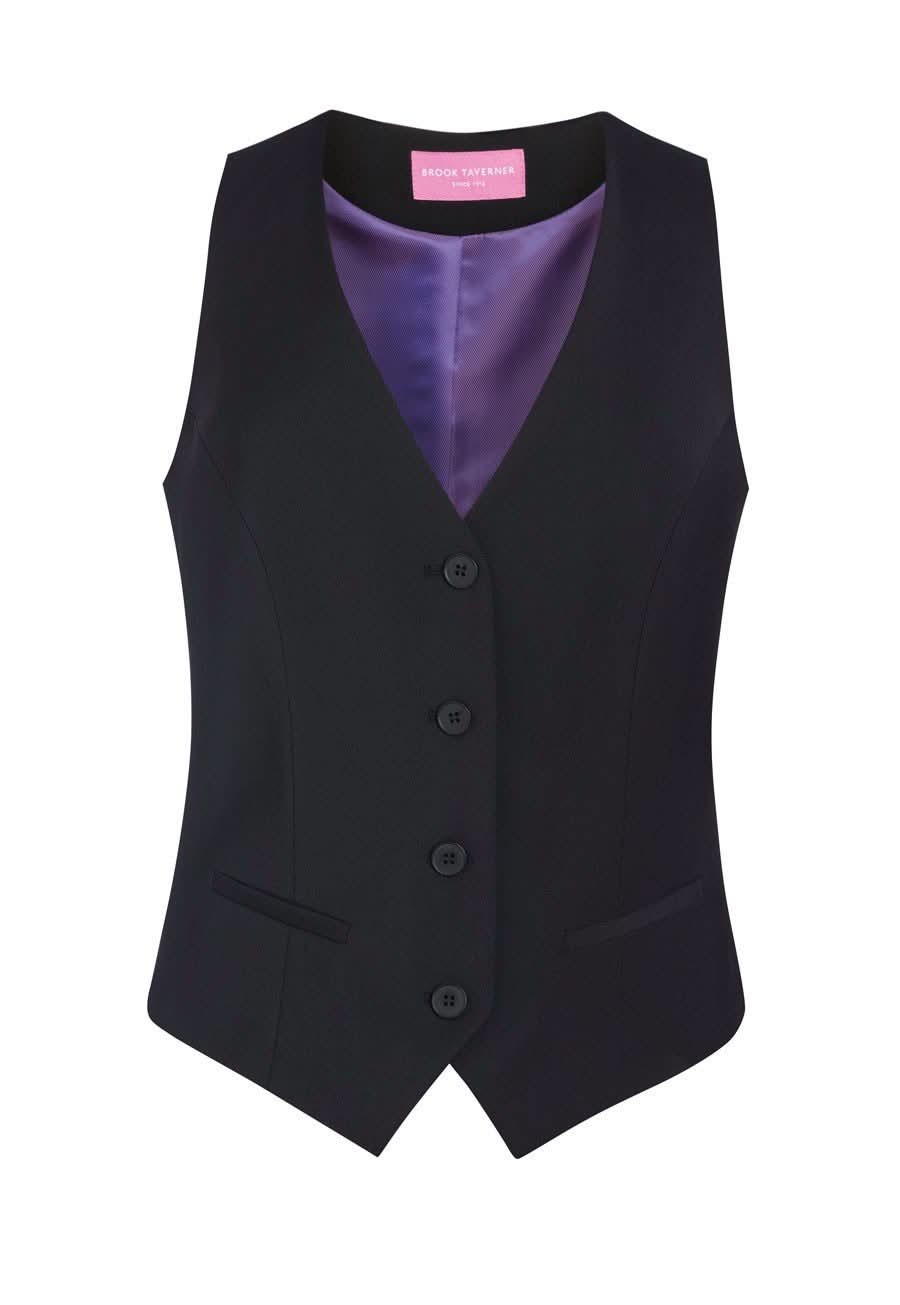 Scapoli Women's Waistcoat Ladies Waistcoat Brook Taverner Black 6