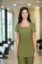 Shannon Ladies Beauty Tunic Beauty Tunics Diamond Designs Moss Green 6