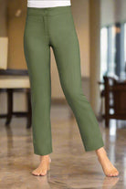 Ladies Classic Beauty Trouser Salon & Spa Trousers Diamond Designs Moss Green 4