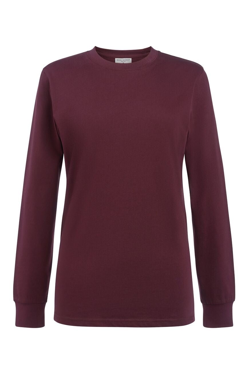 Sheridan T-Shirt Womens T-Shirts Brook Taverner Burgundy XS