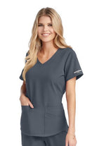 Skechers Breeze Womens Scrub Top Ladies Scrub Top Skechers Pewter XXS