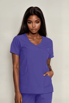 Skechers Reliance Womens Scrub Top Ladies Scrub Top Skechers Grape XXS