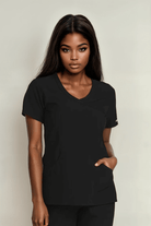 Skechers Reliance Womens Scrub Top Ladies Scrub Top Skechers Black XXS