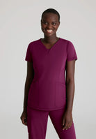 Skechers Slip-Ins Womens Serene Knit Scrub Top Ladies Scrub Top Skechers
