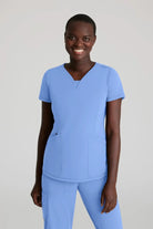 Skechers Slip-Ins Womens Serene Knit Scrub Top Ladies Scrub Top Skechers Ceil XXS