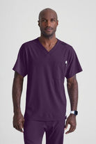 Skechers Structure Unisex Scrub Top Unisex Scrub Top Skechers Eggplant XS