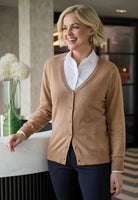Sofia Ladies V-Neck Cardigan Womens Knitwear Brook Taverner