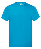 SS048: Mens Original Cotton T-Shirt Mens T-Shirts Fruit of the Loom Azure Blue S