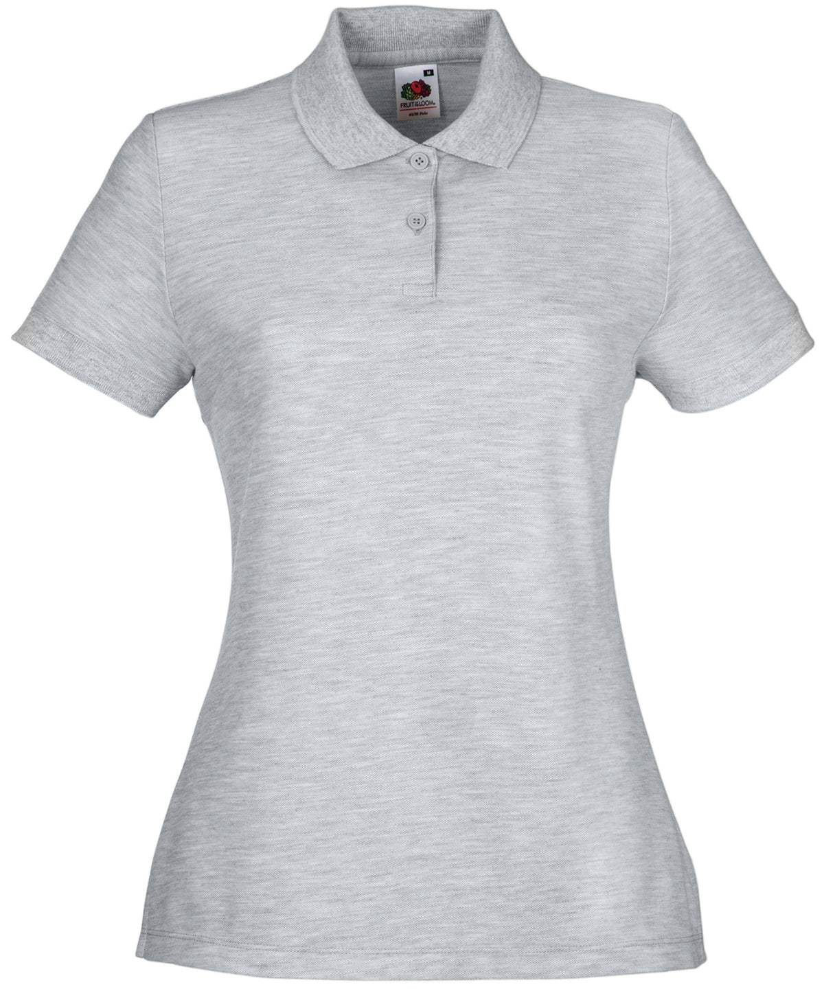 SS212: Womens 65/35 Polo Womens Polos Fruit of the Loom Heather Grey XS