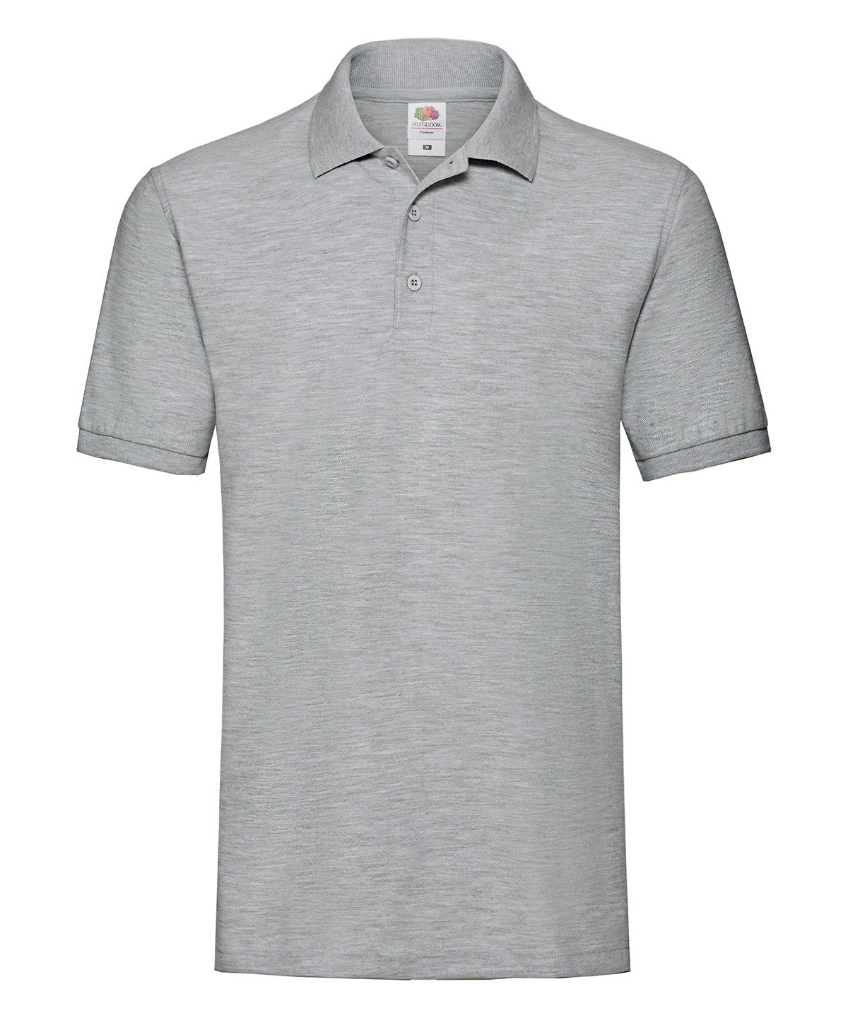 SS255: Mens Premium Polo Mens Polos Fruit of the Loom Athletic Heather S